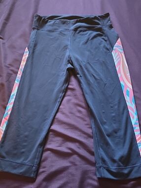 Lily Pulitzer Navy Leggings sz Lg